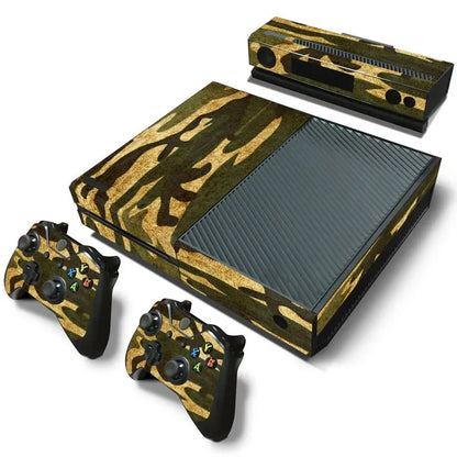 Camouflage Xbox One Console Decal Skin Stickers with Controller Decals