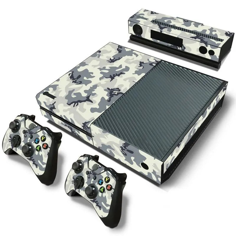 Camouflage Xbox One Console Decal Skin Stickers with Controller Decals