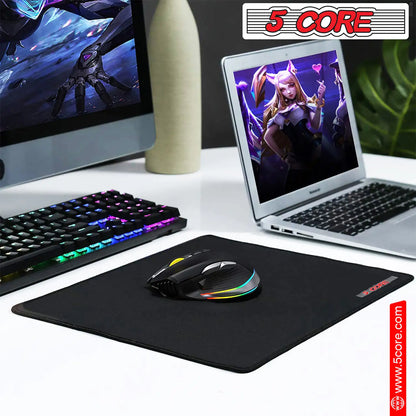 5 Core Gaming Mouse Pad 3x3 Desk Mouse Mat w Rubber Base Mousepad Pair