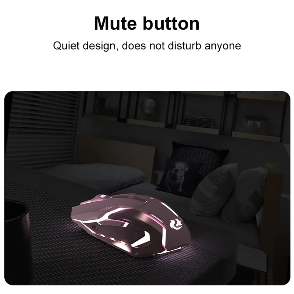 Wireless Bluetooth Mouse Mute Ergonomic Mouse